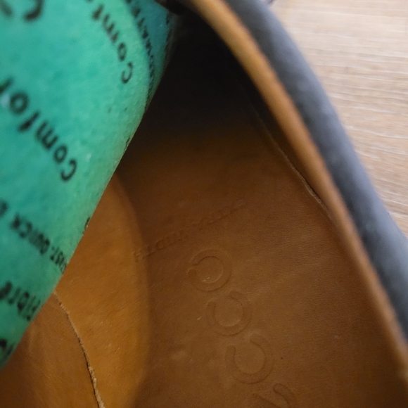 ECCO Gray Suede Oxford Shoe Men's Size 42 EU - Picture 6 of 7